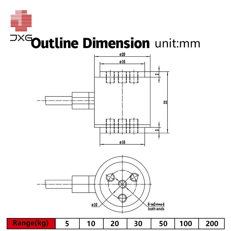 Высокоточный промышленный датчик давления натяжения веса миниатюрный нагрузки