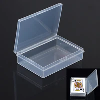 new transparent 9 2cm6 2cm plastic boxes playing cards container pp storage case packing poker game card box for board games
