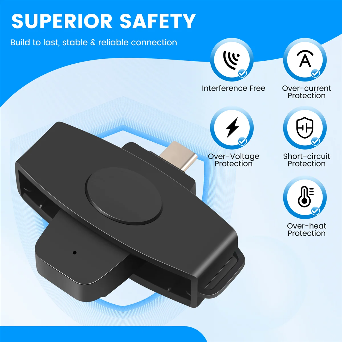 CSCR3 Smart CAC Card Reader Type-C Банковская налоговая декларация SIM-карт/IC ID