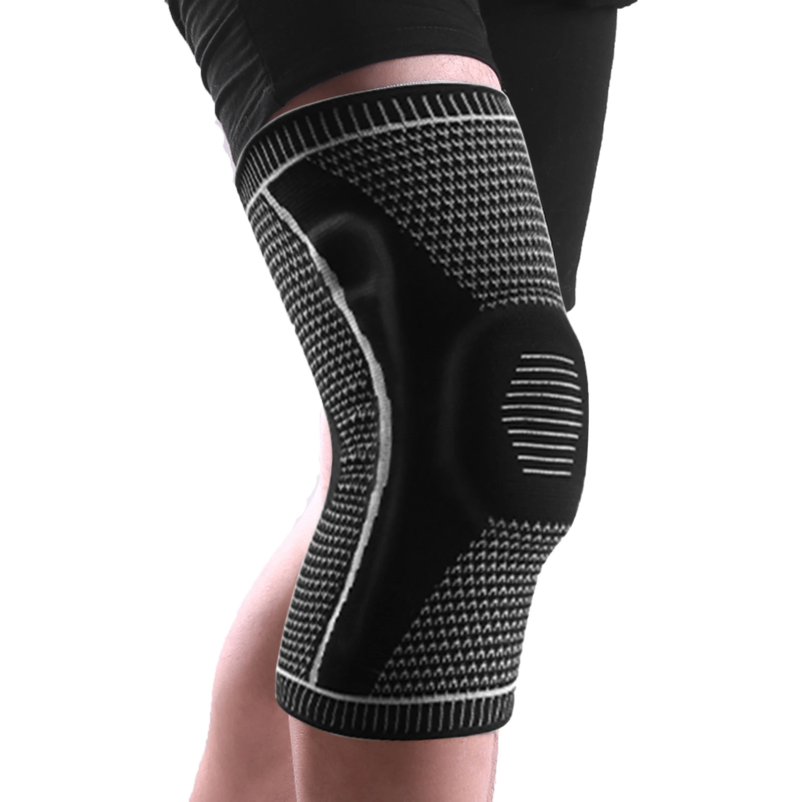 

Professional Knee Brace Knee Compression Sleeve Support With Patella Gel Pads & Side Stabilizers Knee Pads For Running Meniscus