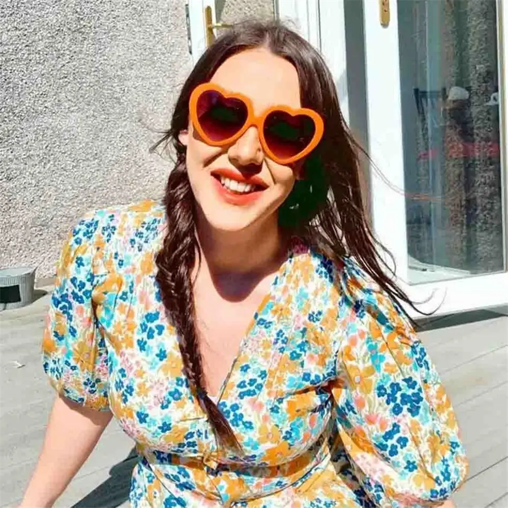 Женские солнцезащитные очки в форме сердца с поляризацией