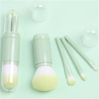 four in one portable telescopic cosmetic brushes with two endsmultifunctional portable makeup brush eye shadow powder