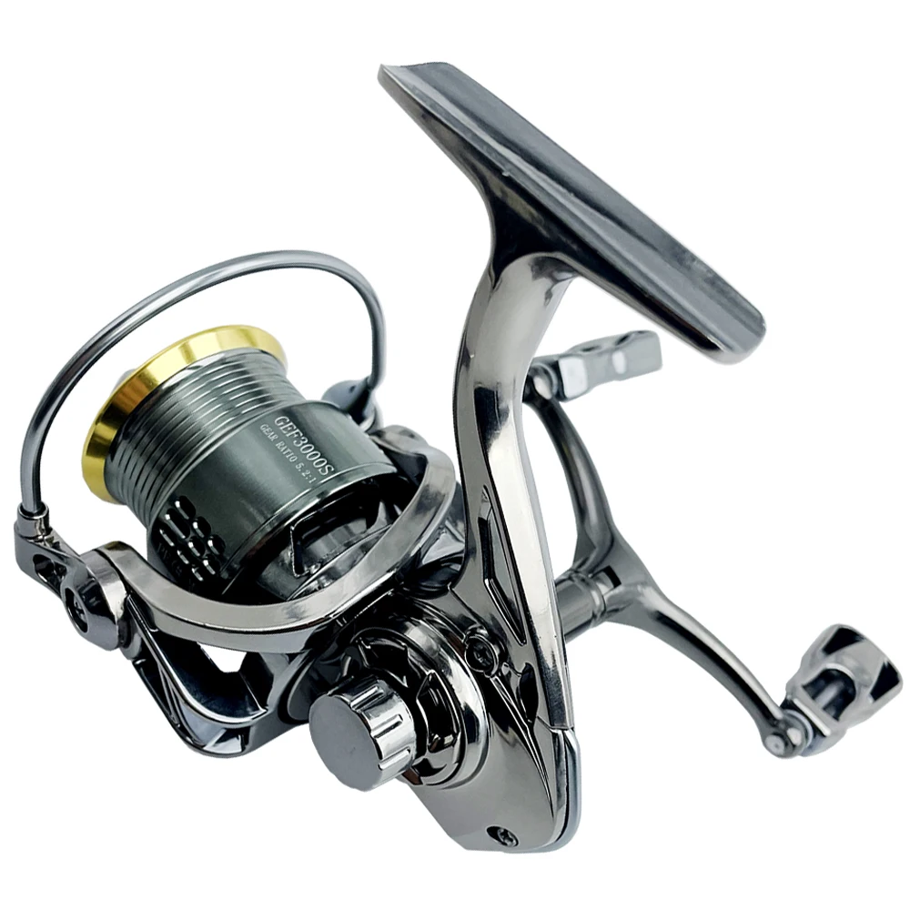 

GHOTDA Spincasting Reel UL Fishing Reel Ultralight Spinning Reel 8KG Drag Shallow Spool 2000s 3000s Double Grip Reel Anti-shake