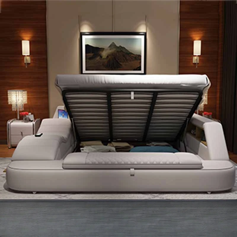 Подголовник деревянная двуспальная кровать King Nordic Ящики Twin Queen