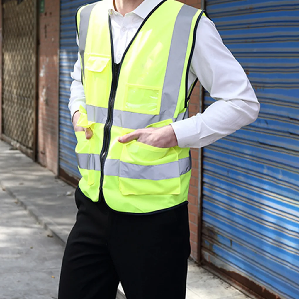 

Women Men Night Work Reflective Vest Construction Traffic Breathable Mesh Workwear B Type