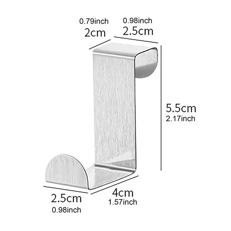 Z-образные крючки для шкафа из нержавеющей стали цельные дверные органайзера