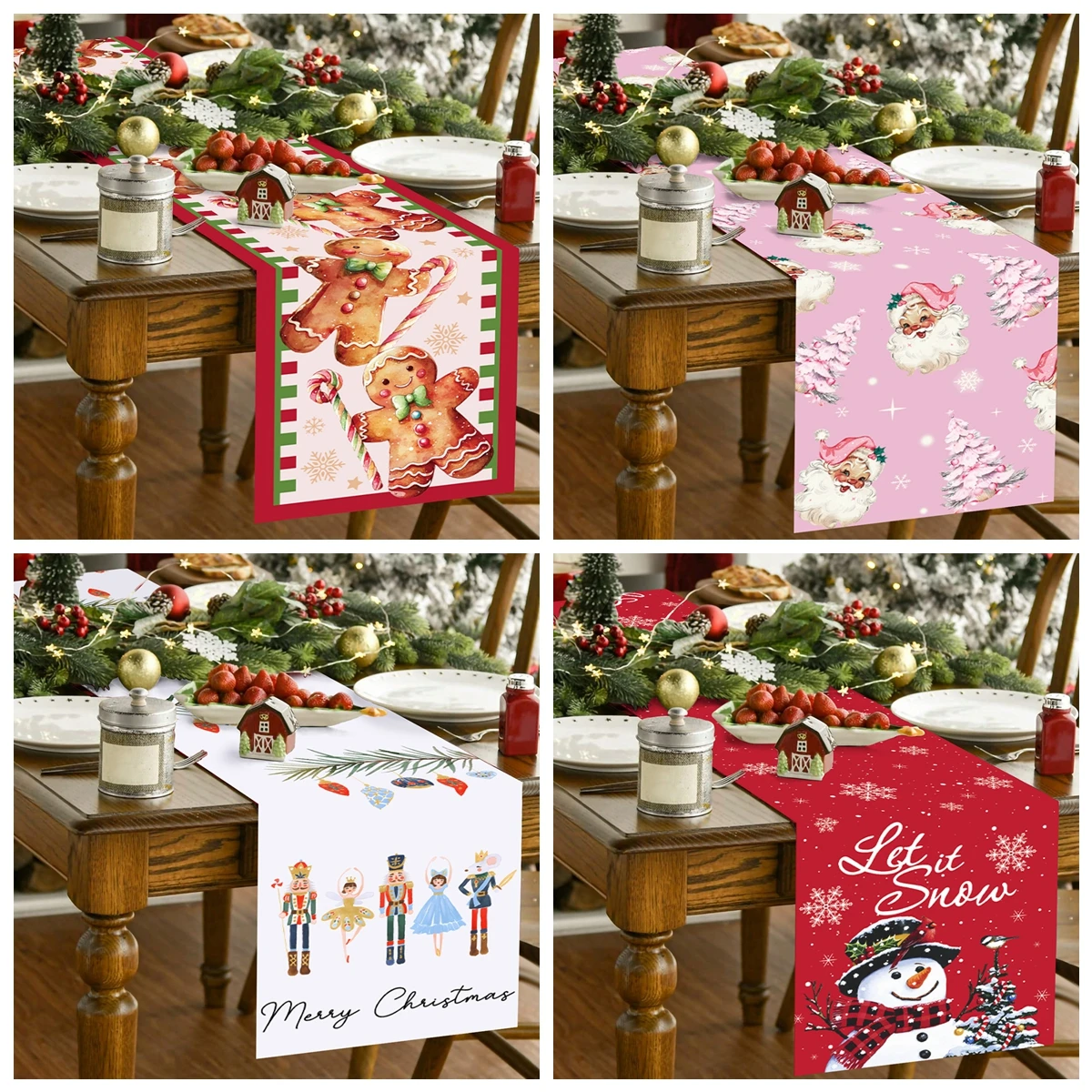 Рождественская настольная дорожка