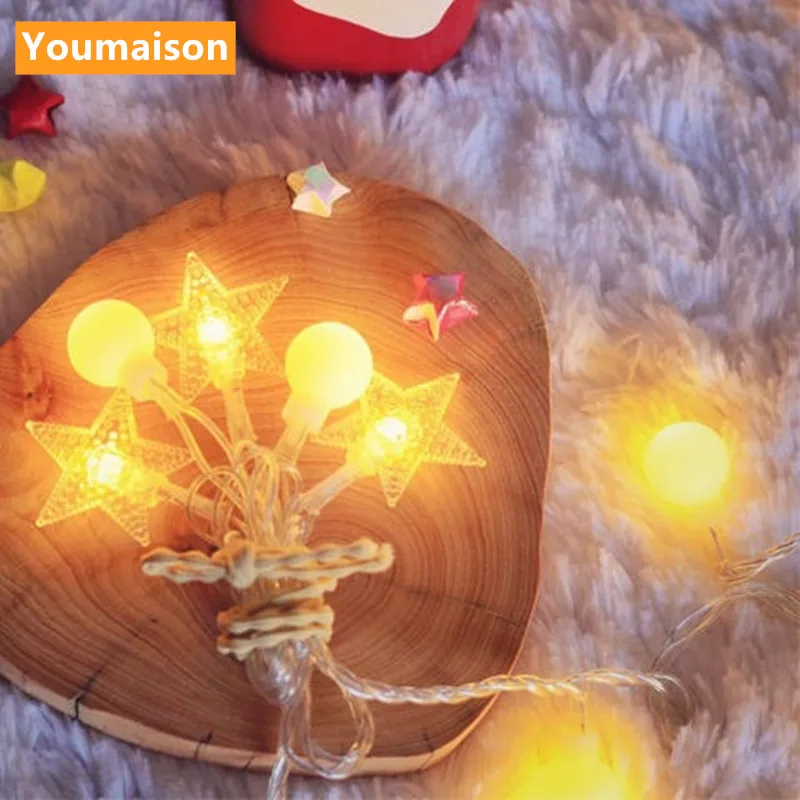 

Room Decoration LED String Lights Snowflake Fairy Lights Colorful Ball String Lights Dining Table Decoration Christmas Lights