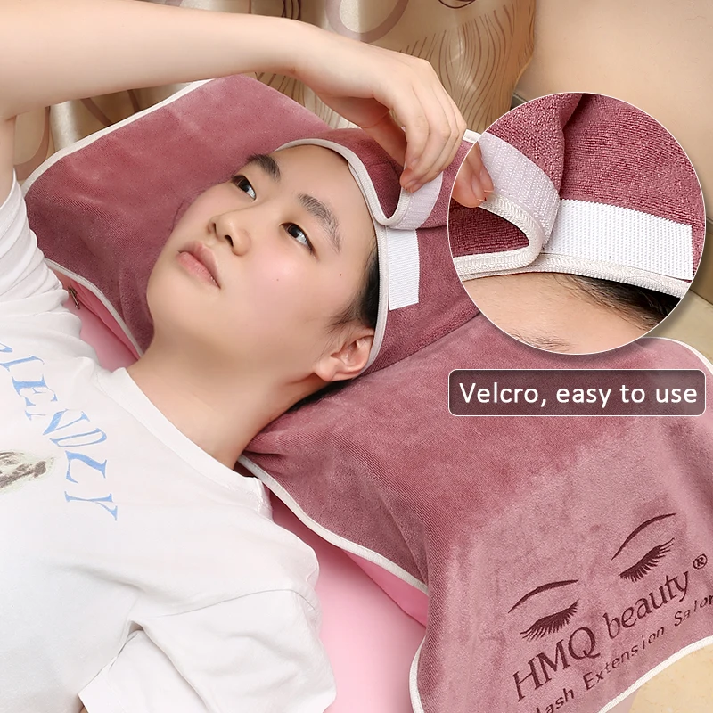 Reusable Eyelash Extension Hat Soft Lash Pillow Towel Professional Grafted Eyelashes Salon Hair Caps SPA Makeup Accessories Tool
