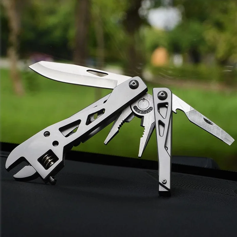 

Multi Tool Wrench Adjustable Spanner Multifunction Folding Knife Pliers Outdoor Household Combination Repair Hand Tools