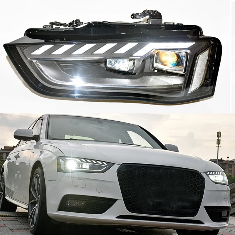 

Fit for Audi a4L 2013-2016 headlights modified LED lens new daytime running lights streamer steering headlight assembly