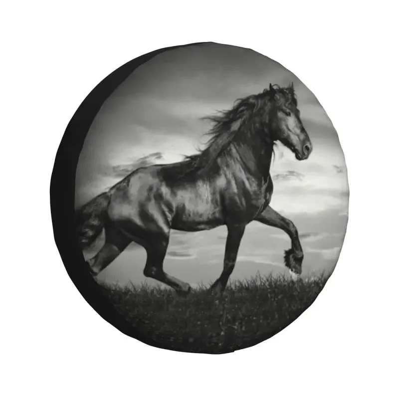 Черная Крышка запасной шины для джипа Pajero лошади внедорожника RV 4x4 аксессуары