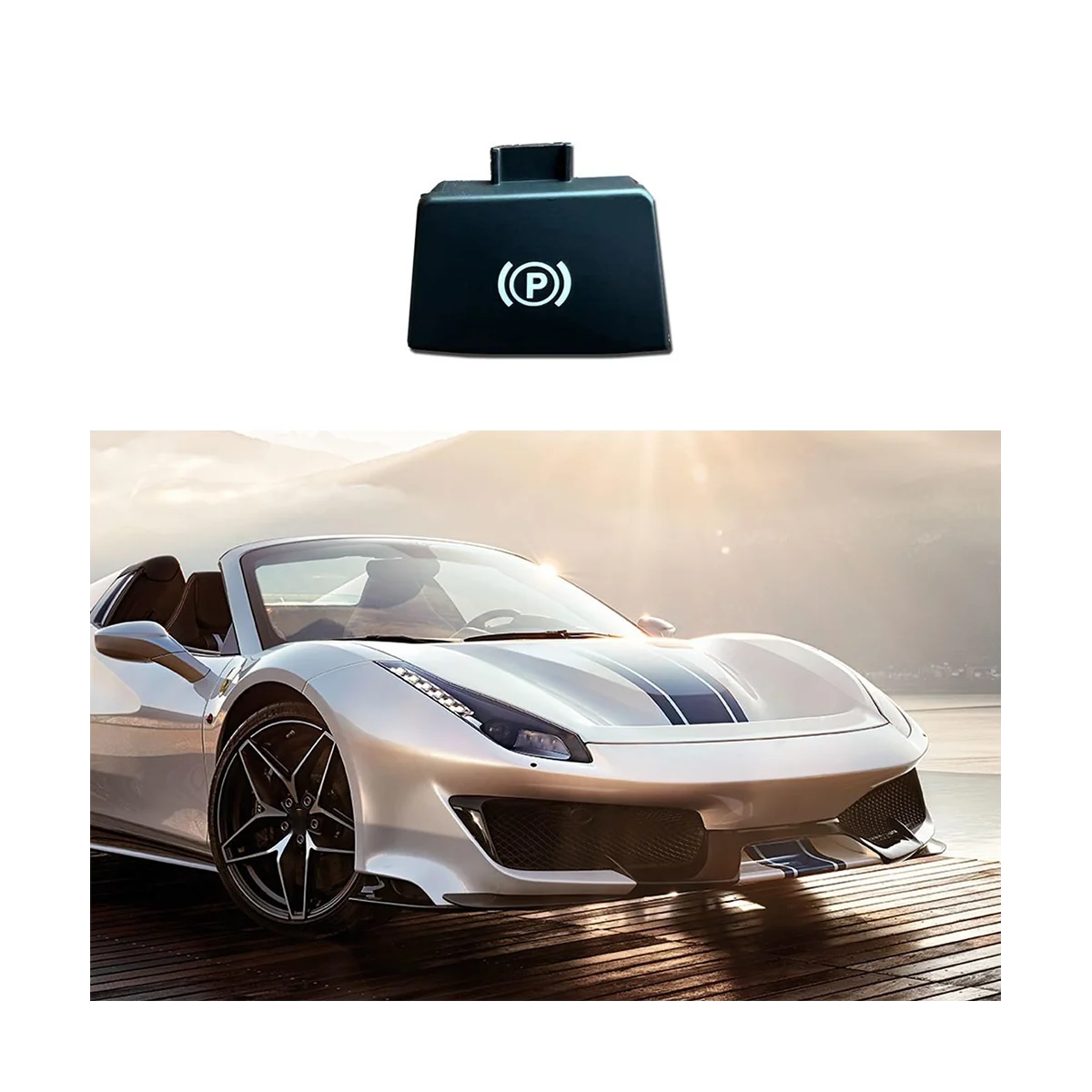 Автомобильная лампа кнопка тормоза с автоподзаводом Калифорния P крышка