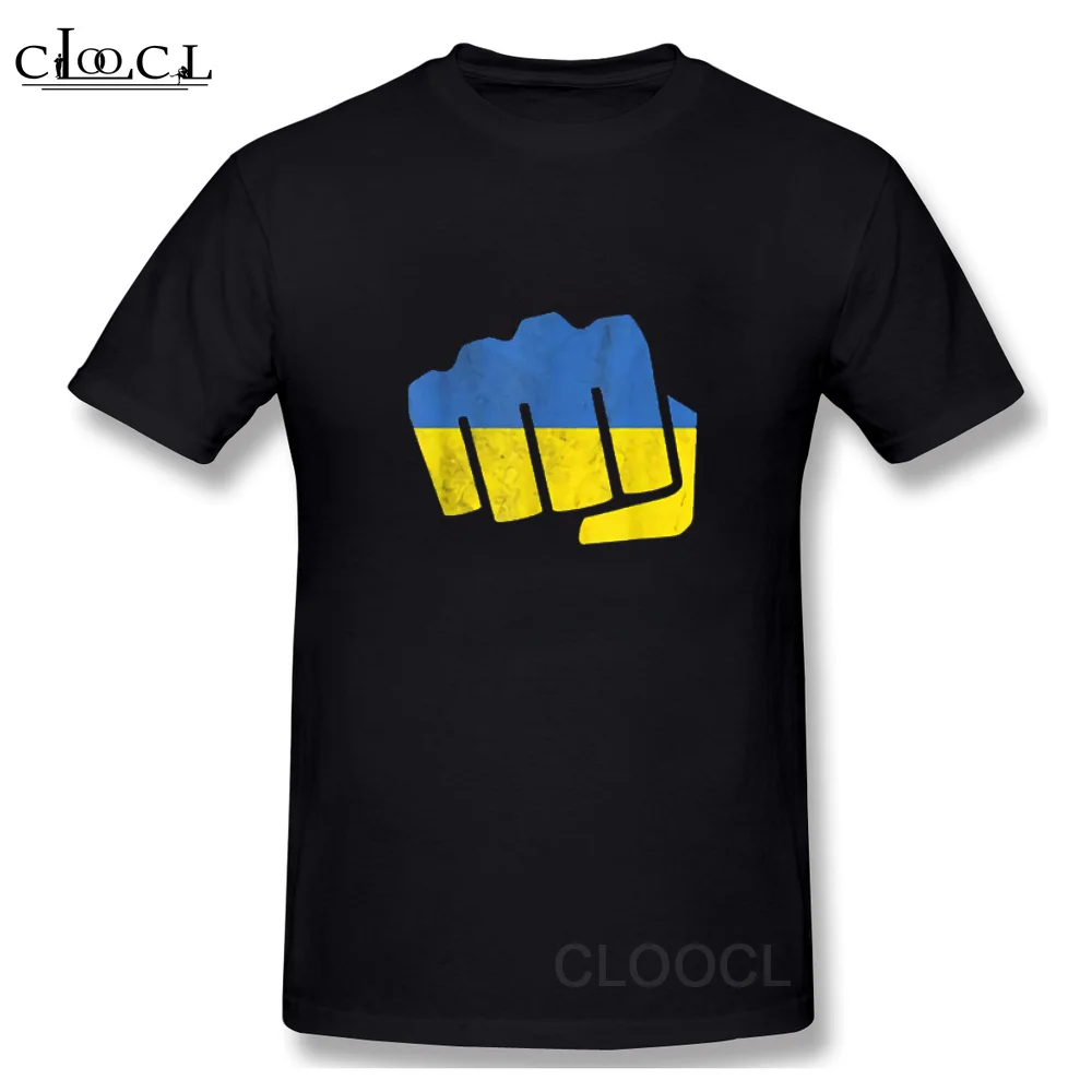 Популярная мужская футболка CLOOCL 100% хлопок с принтом украинского флага