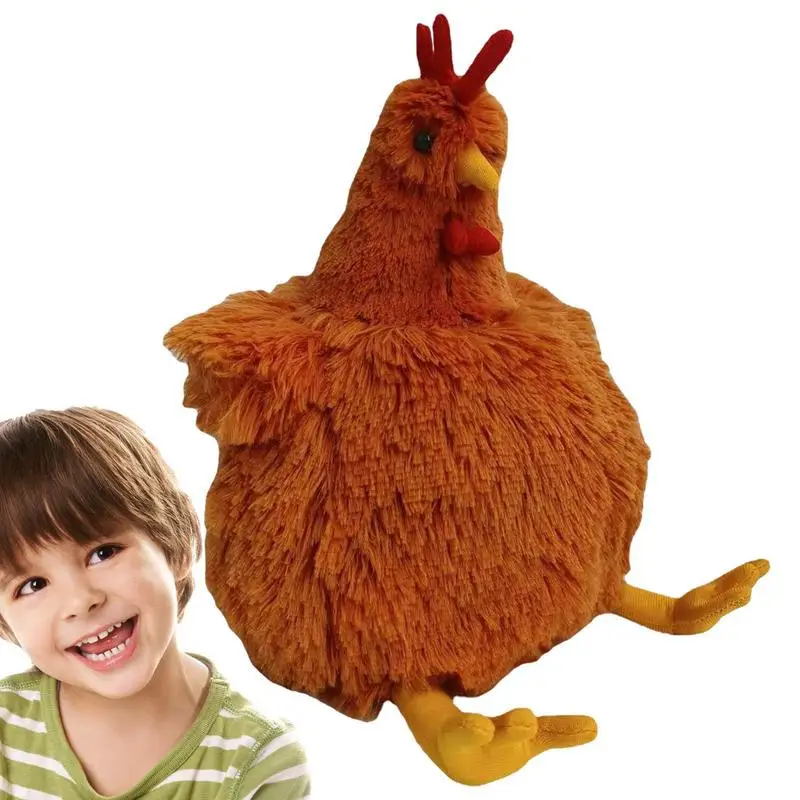 Мягкая декоративная подушка для обнимания в виде курицы, набивное животное, Cecil плюшевый Цыпленок, удобная для кровати, машины, спальни, дивана, дома