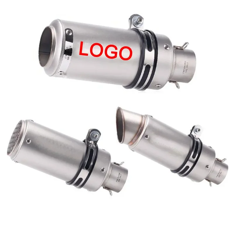 

51mm 60mm Universal Motorcycle Exhaust SC Muffler Silencer Steel with DB Killer-Project Z800 900 Z1000 CBR600 S1000RR zx6r zx10r