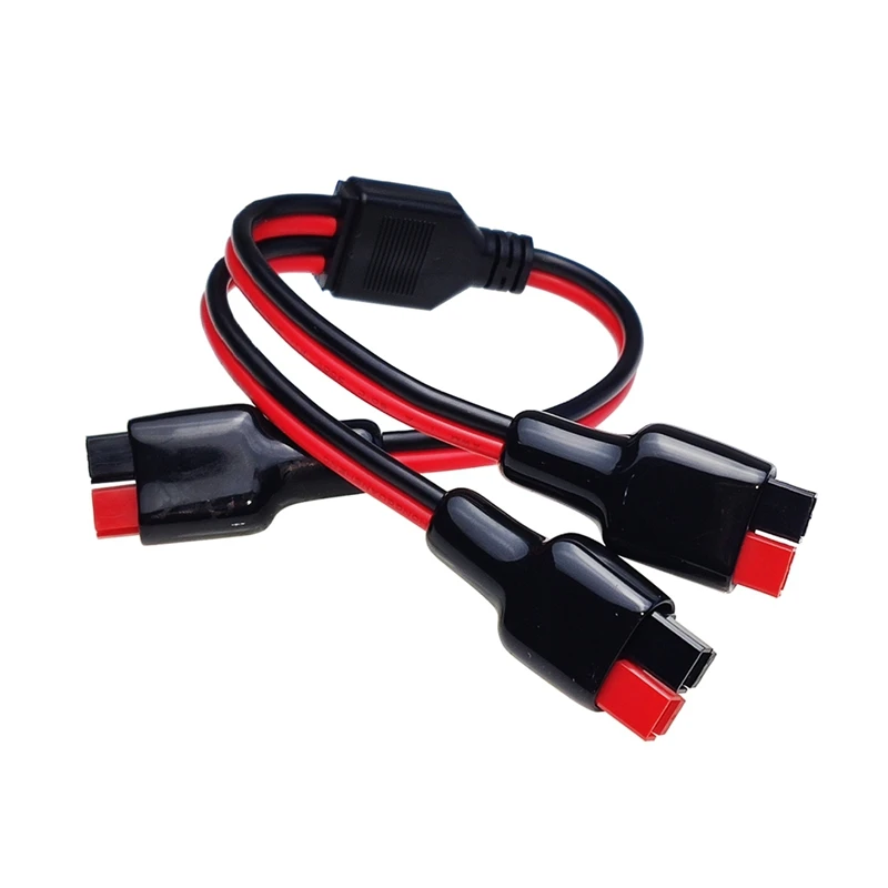 30A Solar Panel Connectors Y Splitter Adapter Cable 14AWG High Power Pole Port Plug For Station Jackery
