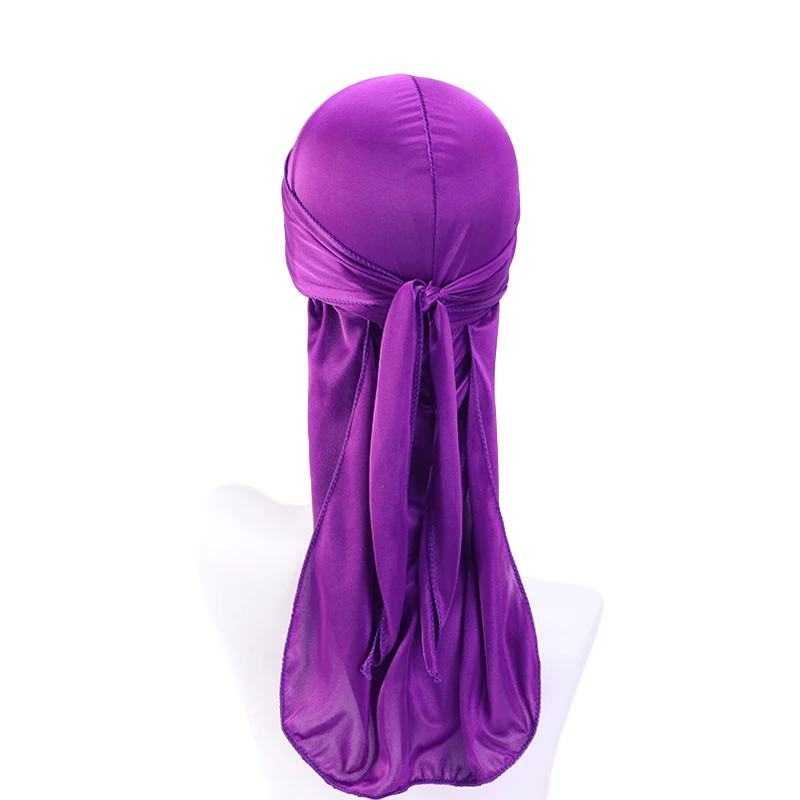 Банданы с длинным хвостом унисекс для взрослых атласная бандана Doo Rag Durag