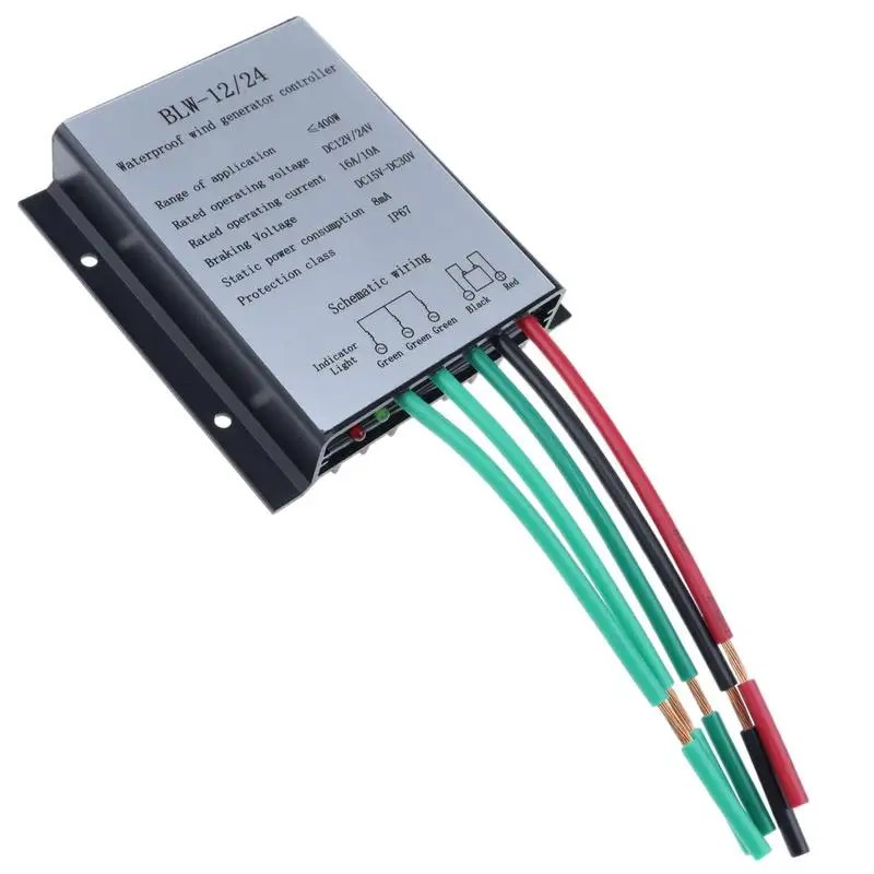 

Wind Turbine Controller IP67 Waterproof Battery Charge Controller Regulator DC15-30V 400W Universal Wind Turbines Generator