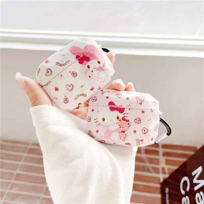 

Cartoon Cat Kitty Melody Irregular Apple AirPods 2 Case Cover AirPods Pro Case IPhone Earphone Accessories Air Pod Case