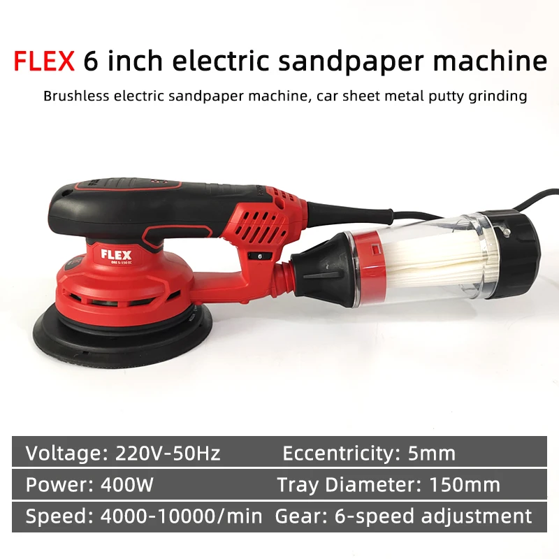 Flex Hot sale 400W Electric Sander Detail Sanding Machine Woodworking Tools for Wood with Dust Collection Box