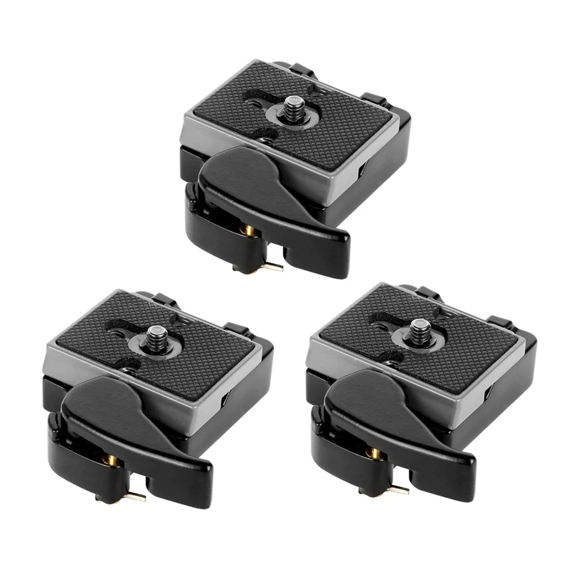 

3X Black Camera 323 Quick Release Plate With Special Adapter (200PL-14) For Manfrotto 323 Tripod Monopod(New Version)