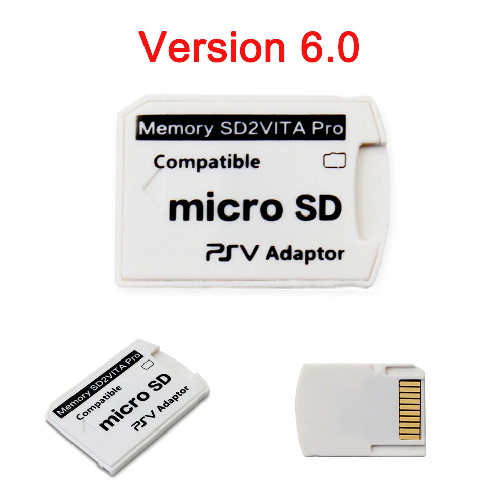 

V 6.0 S D2VITA P SVS D Memory Card Adapter For PS Vita Henkaku 3.65 System 1000 2000 TF Card Converter S D Card