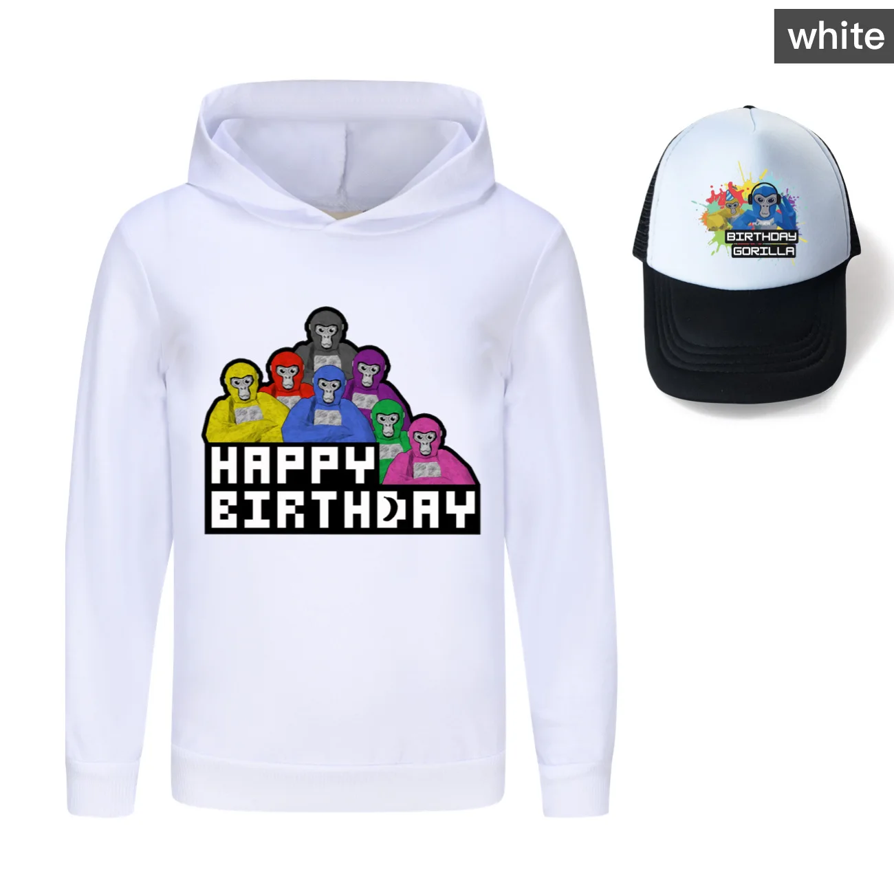 Игрушка Gorilla Tag одежда для детей мультяшная Женская и Солнцезащитная шапка