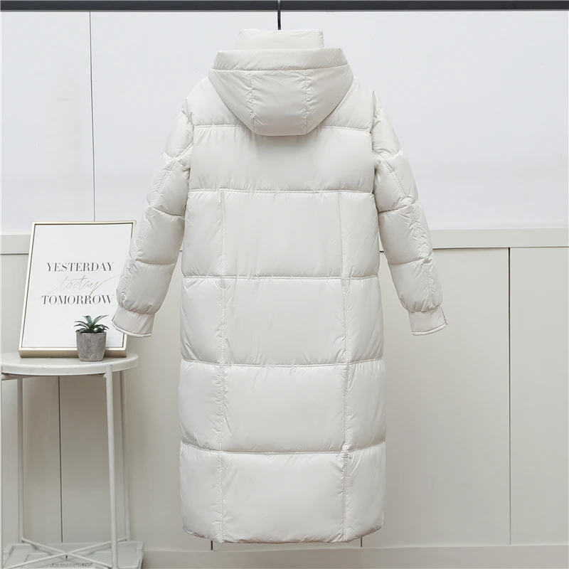 Модная женская верхняя одежда до-20 градусов Длинные парки зимние женские длинные