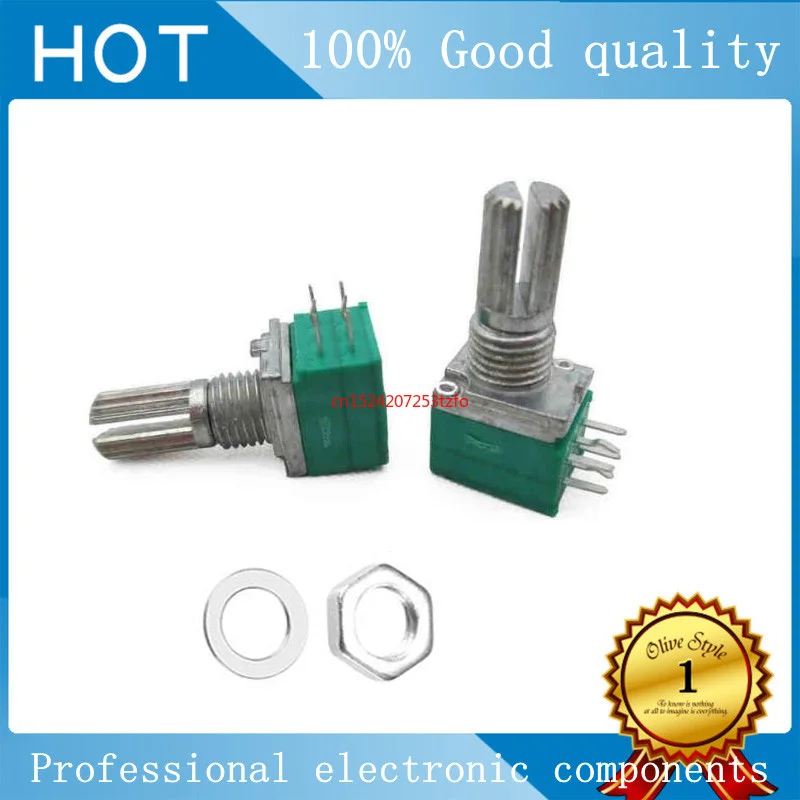 

5PCS 6pin Potentiometer 5K10k 20k 50k 100K Ohm Type B Resistors Double Turn Linear Rotary Carbon Taper Potentiometer