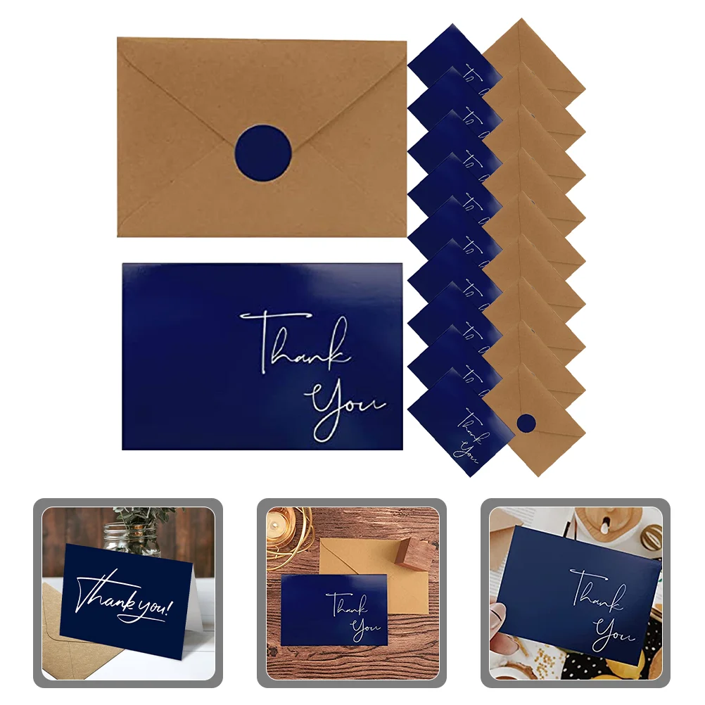 

10 Sets Thank You Graduation Cards Envelopes Bulk Stickers Postcards Business Wedding Blank