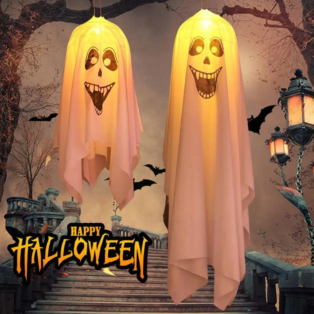 

Halloween Decorative Colorful Lights LED Horror Laughing Light Polyester Flying Battery Party Atmosphere Ghost Powered W1T8
