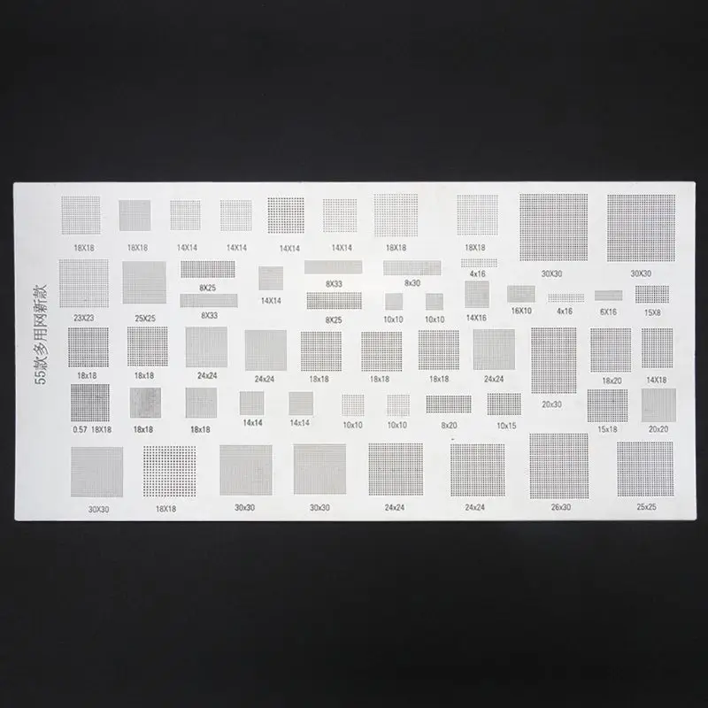 4 шт. Универсальный трафарет BGA для MTK MSM Samsung Huawei Xiaomi iPad CPU RAM PM Power IC Reball Pin прямой