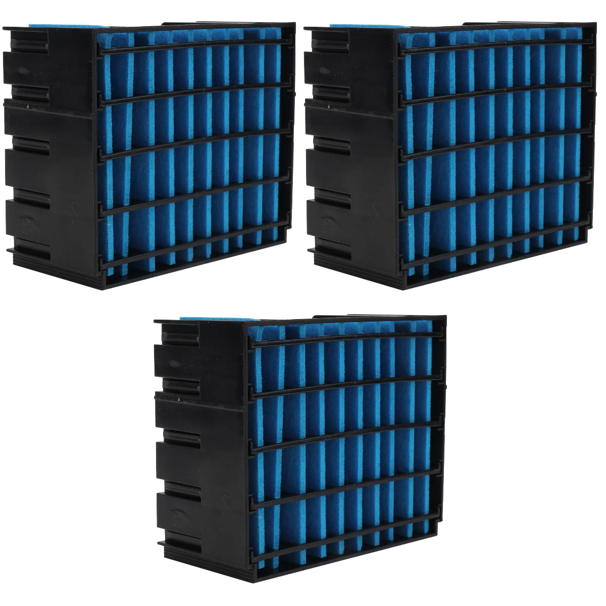 

3 Pc Air Cooler Filter Useful Premium Replacement Element Advanced Spraying Fan Silver Ion Absorbent Fiber Replaceable