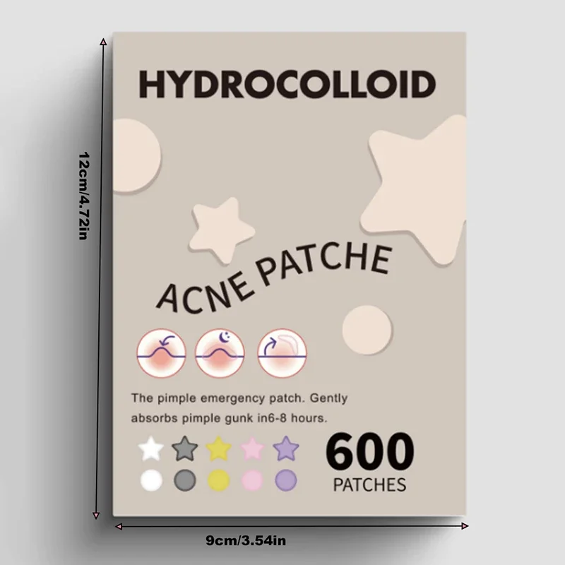 600 шт./набор невидимые наклейки для удаления акне