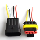 Автоматический 4-контактный разъем для проводов 4-контактный 4-контактный автоматический разъем штекер и гнездо водонепроницаемый Электрический разъем с кабелем