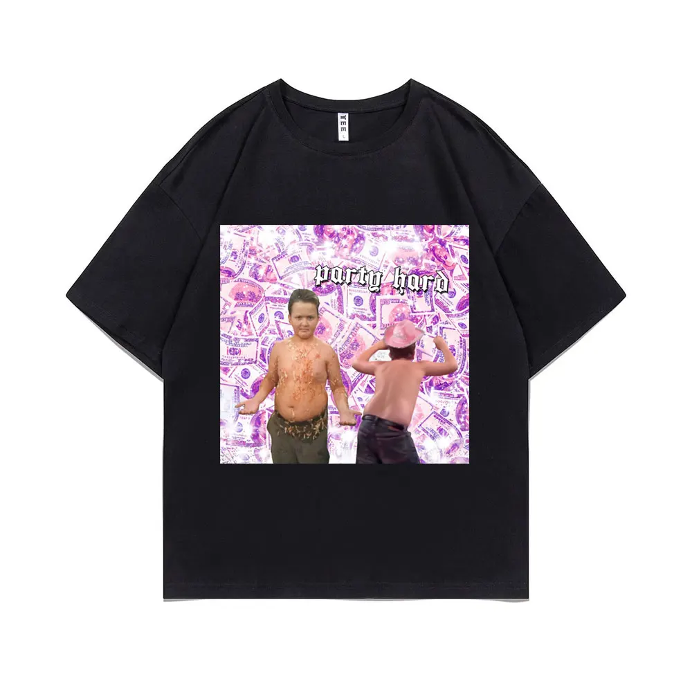 

Fuuny Party Money Gibby Icarly Meme Graphic Print Tshirt Men Women Cotton Oversized Short Sleeve Tees Unisex Loose Streetwear