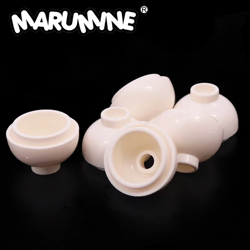 Фото Marumine строительные блоки, круглый цветочный горшок, контейнер, кирпичи 15395 MOC, сборка лесного сада, растений, 100 шт., модель, деталь, игрушка «сделай сам», подарок на день рождения №1