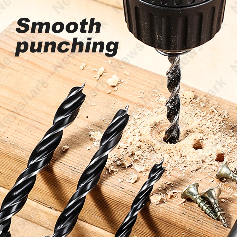 Набор сверл для деревообработки комплект из 8 насадок 3-10 мм с титановым покрытием