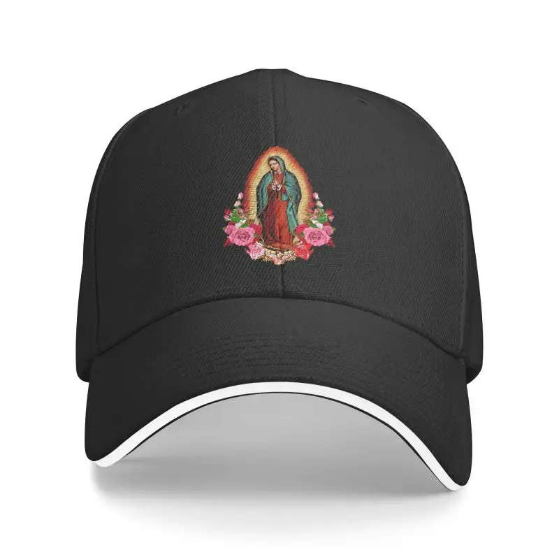

New Punk Our Lady Of Guadalupe Virgin Mary Baseball Cap for Men Women Adjustable Holy Saint of Mexico Dad Hat Outdoor 1