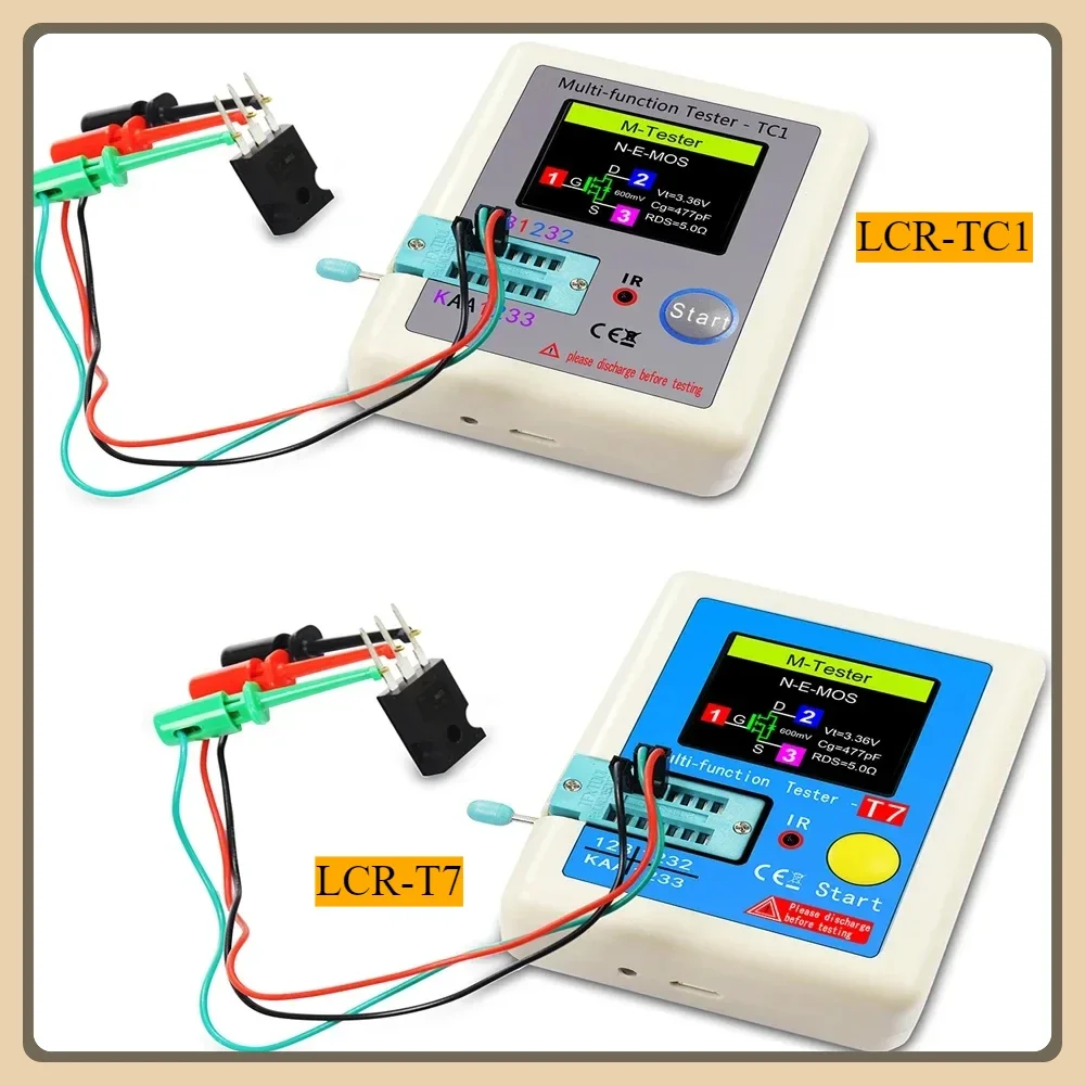 Мультиметр с ЖК-дисплеем LCR-TC1 1 8 &quotTFT тестер транзисторов диодный триод