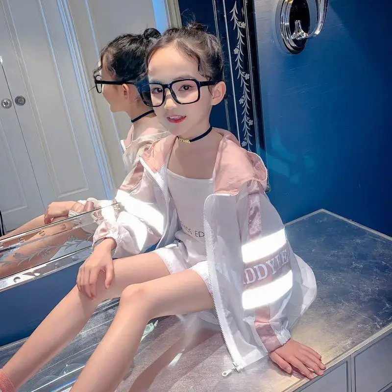 

Летняя легкая Солнцезащитная Одежда для девочек Disney, новинка 2022, летняя одежда, модная тонкая Солнцезащитная куртка для детей