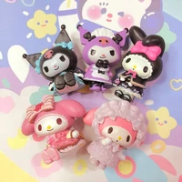 anime mini various figures sanrio kuromi model collection action figure decorations car decorations childrens toys gifts