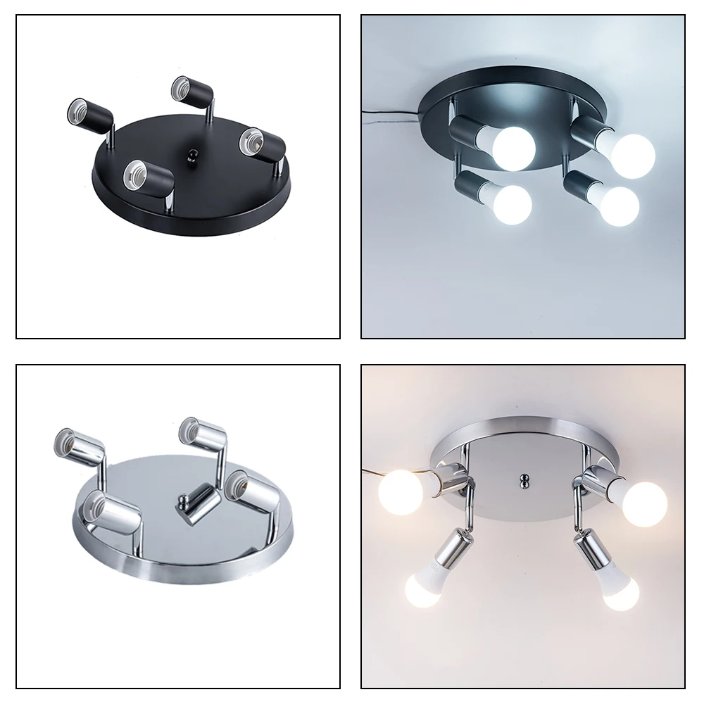 Современная искусственная потолочная лампа в стиле ретро с промышленным