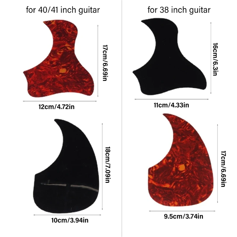 6 шт. защитная пластина для гитары DUUTI 400C11JJ701121 черная