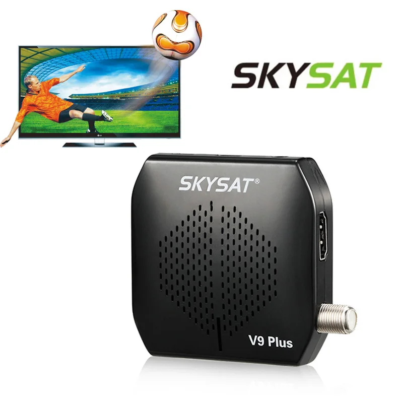 Мини спутниковый ТВ-приемник SKYSAT V9 Plus декодер фотоприемник MPEG4 HD 1080P USB WiFi 3G CS Biss VU