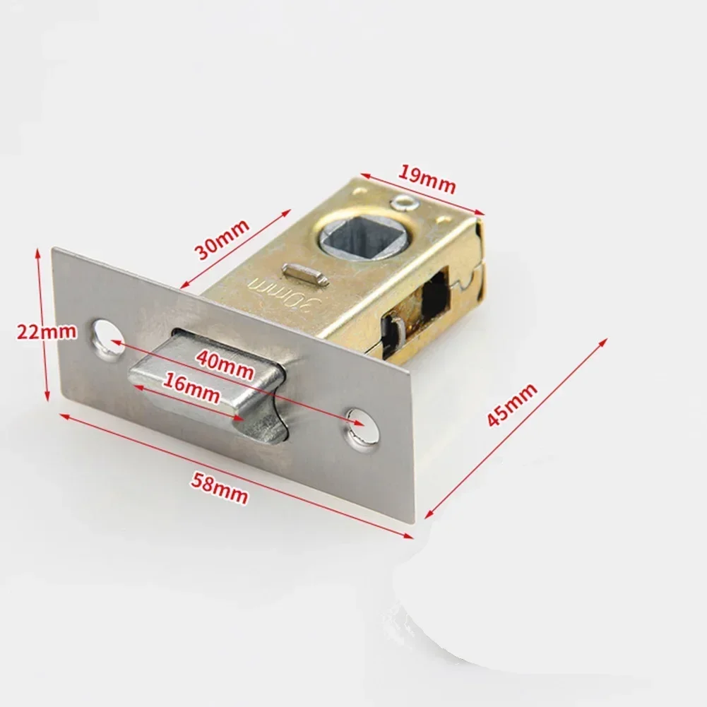 

30x45 мм дверная трубчатая защелка, плоская металлическая внутренняя дверная защелка из цинкового сплава, навесная защелка, нераскрывающаяся дверная защелка для мебели