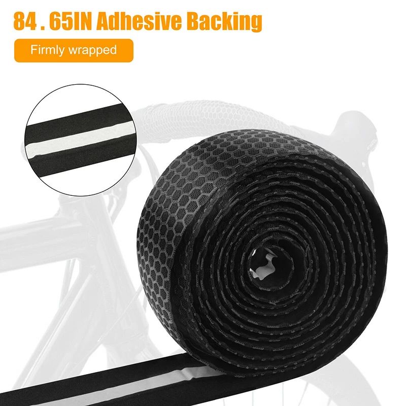 

1 Pair / 2pcs Bike Handlebar Road Bicycle Anti-slip Gel EVA Sponge Shock Absorption Handle Bar Wrap Cycling Bike Accessories