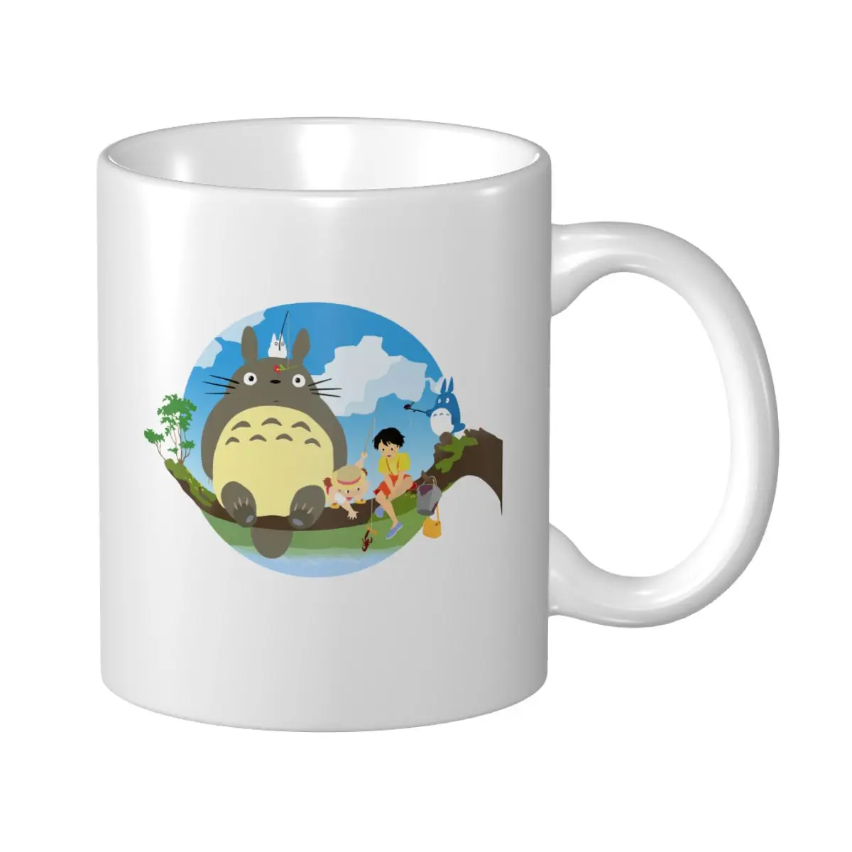 

MY NEIGHBOUR TOTORO Coffe Mug Solid color Mugs Personality Ceramic Mugs Eco Friendly Tea Cup 330ml (11oz)
