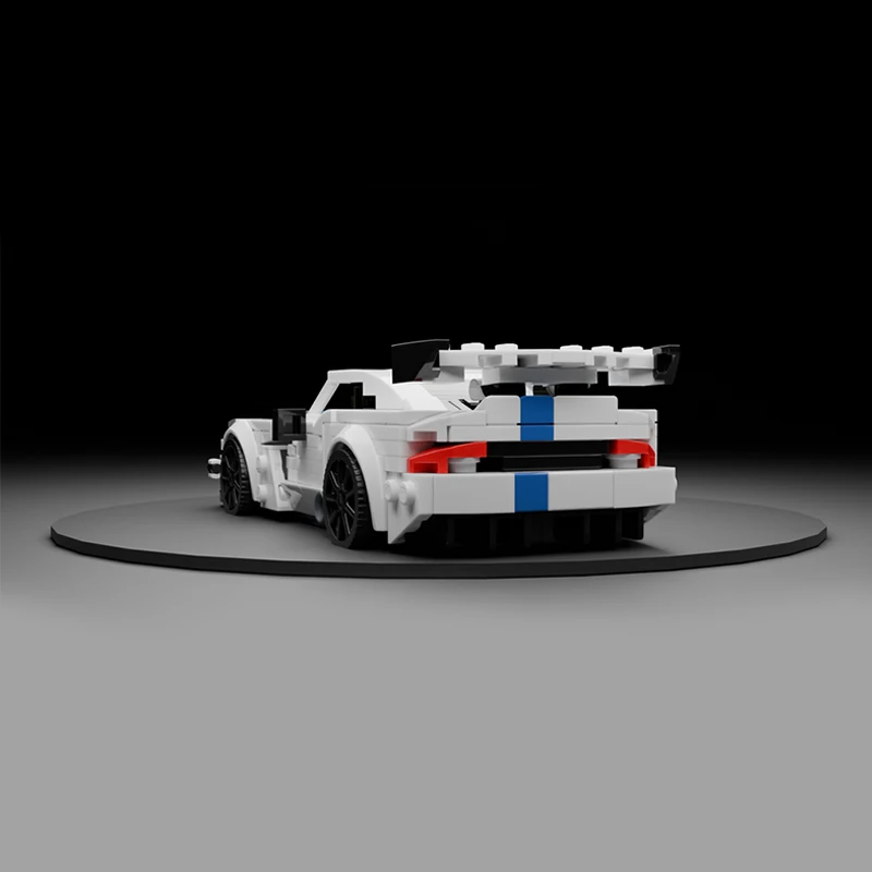 Фото 364 детали MOC Конструктор Dodge Viper ACR Racing Series: Мега-миниатюрный набор для сборки, культовая модель, развивающая моторику, подарок для фанатов и любителей коллекционирования №3